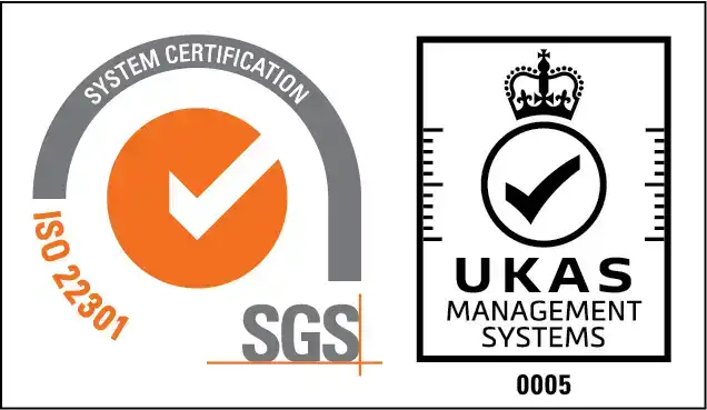 ISO 22301 Accredited