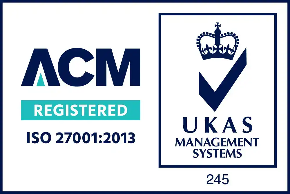 ISO 27001:2013 Accredited