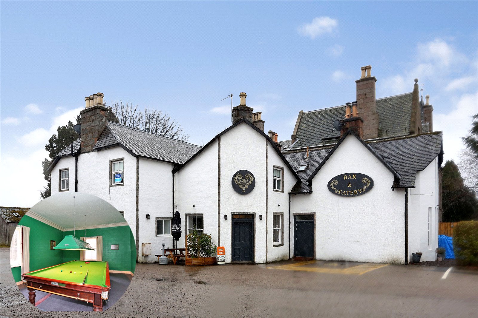 This flat has been fully refurbished - and it has a snooker room!