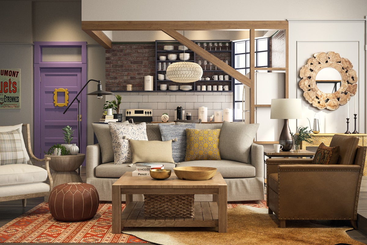 What would the 'Friends' apartment look like with today's modern décor? 